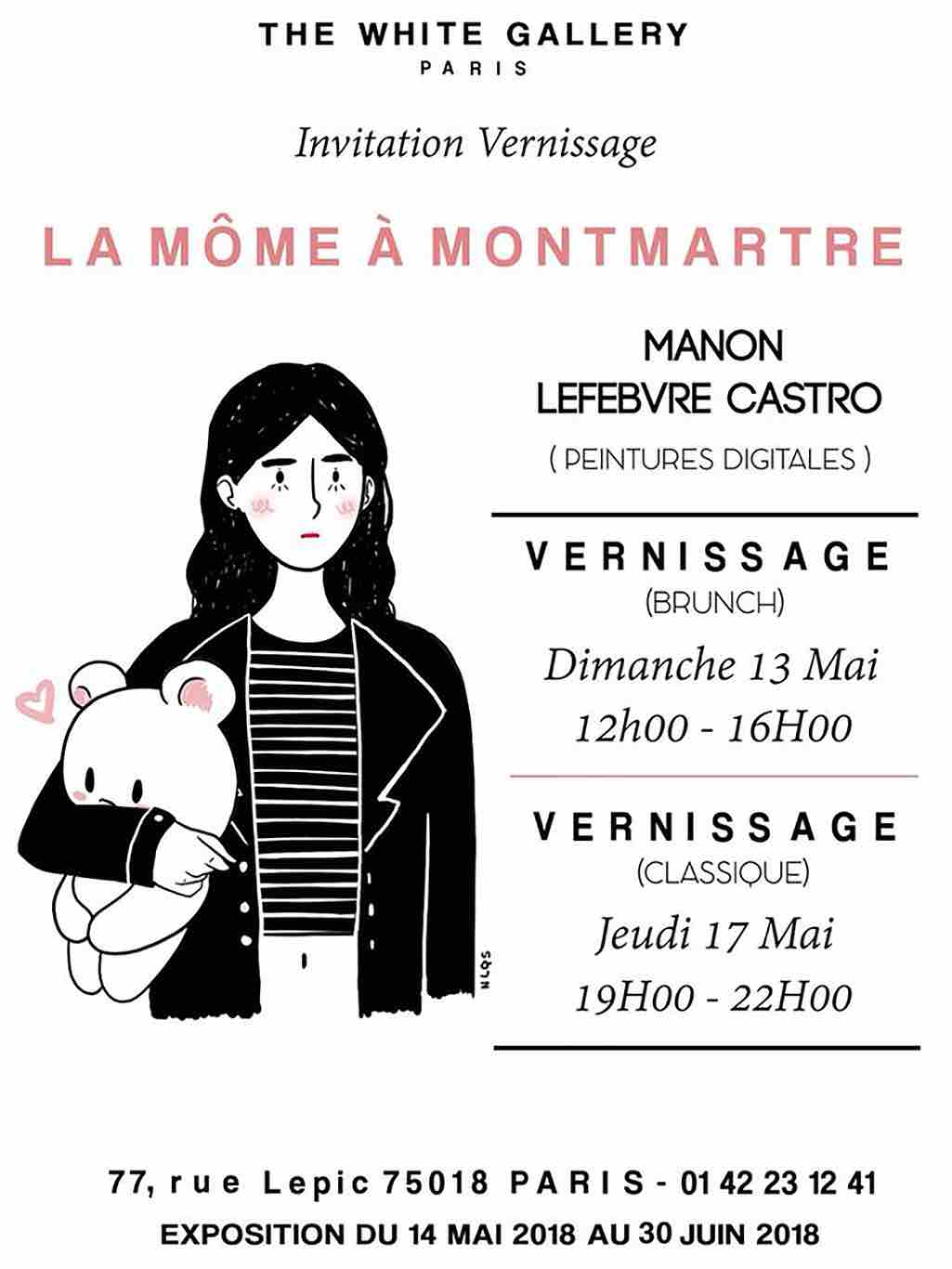Vernissage et Exposition - La Môme à Montmartre